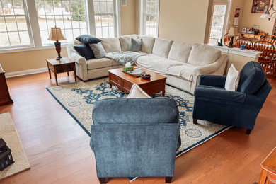 Inspiration for a scandinavian living room remodel in Philadelphia