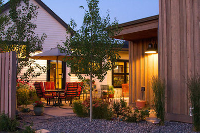 Patio - farmhouse patio idea in Other