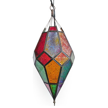 Colorful Prism Glass Pendant