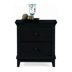 American Drew 181-420B Drawer Night Stand - Black Sterling Pointe - Nightstands And Bedside Tables