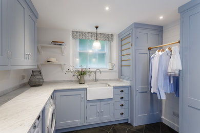 Design ideas for a traditional laundry room in Wiltshire.