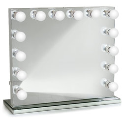Contemporary Makeup Mirrors by Krugg Reflections