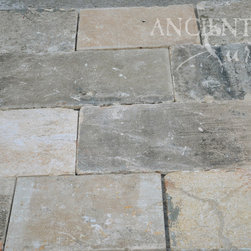 Master Bathrooms in antique limestone - Tile