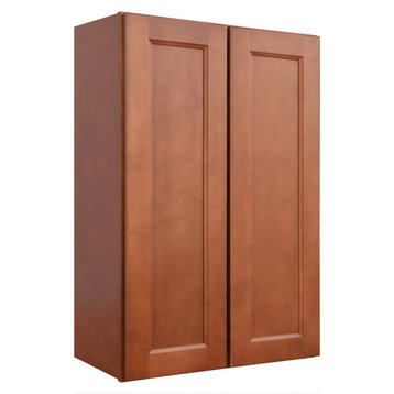 Sunny Wood ESW2436-A Ellisen 24" x 36" Double Door Wall Cabinet - Amber Spice