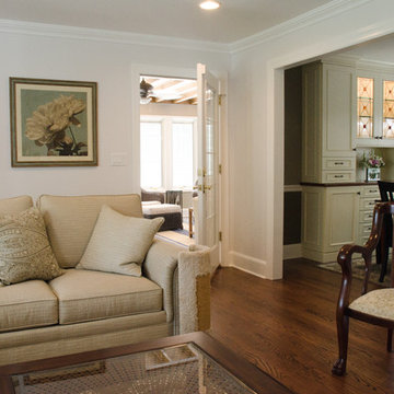 Living Room: View to Sunroom and Kitchen