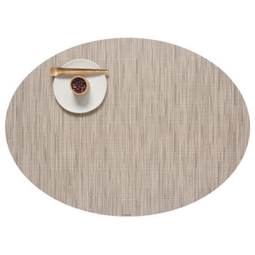 Bamboo Oval Table Mat, Oat