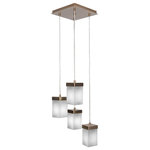 Toltec Lighting - Toltec Lighting 3214-NAB-531 Nouvelle - Four Light Cord Mini Pendant - Canopy Included: Yes