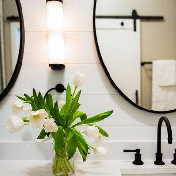 Black and White Master Bathroom