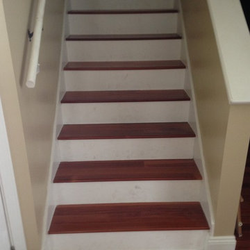 New Santos Mahagony wood flooring in Jacksonville Beach