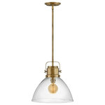 Hinkley - Hinkley 40087HB Malone - 1 Light Pendant - Vintage inspiration meets modern design in Malone.Malone 1 Light Penda Heritage Brass Clear *UL Approved: YES Energy Star Qualified: n/a ADA Certified: n/a  *Number of Lights: Lamp: 1-*Wattage:100w Medium Base bulb(s) *Bulb Included:No *Bulb Type:Medium Base *Finish Type:Heritage Brass