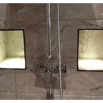 Bathroom remodelling, organised storage