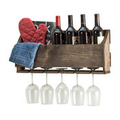 Little Elm Wine Rack, Ebony