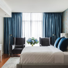 9 Ways a Ceiling-Mounted Curtain Can Elevate a Room