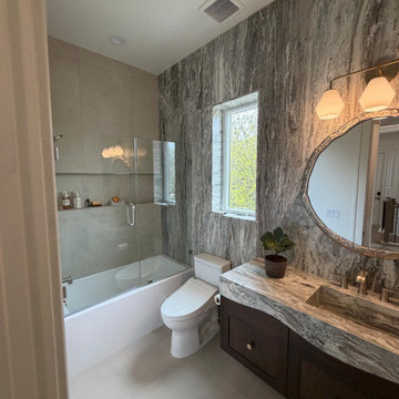 Utley Project- Luxury Transitional back with Custom Stonework