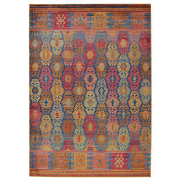 Vibe by Jaipur Living Eaven Tribal Gold/Blue Area Rug 8'10"x11'9"