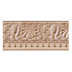 Inviting Home Inc. - Pasadena Carved Crown Molding, Cherry Wood - Molding And Trim
