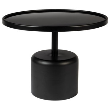 Black Iron Pedestal Coffee Table | DF Milo