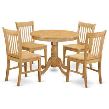 5 Pc Dinette Table Set - Dining Table For Small Spaces And 4 Dining Room Chair