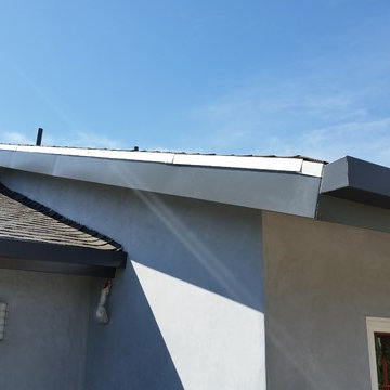 Fascia Wrap, Custom Sectional Slant Back Box Gutters in Studio City