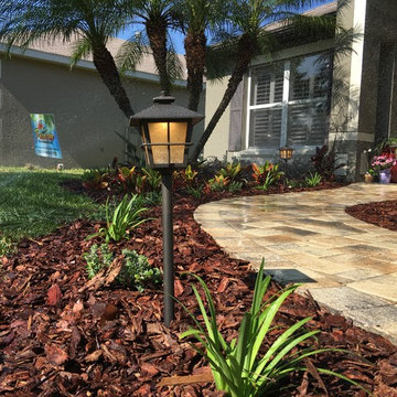 Tina's Tropical Traditional Paradise Front & Back Yard Makeover