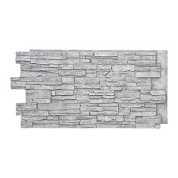 ALPINE FAUX DEEP STACKED STONE- 24"H x 48"W - Wall Panels