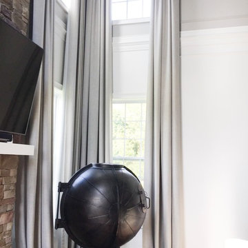 Blackout Linen Extra Long ,Ripple Fold Drapery Panels.