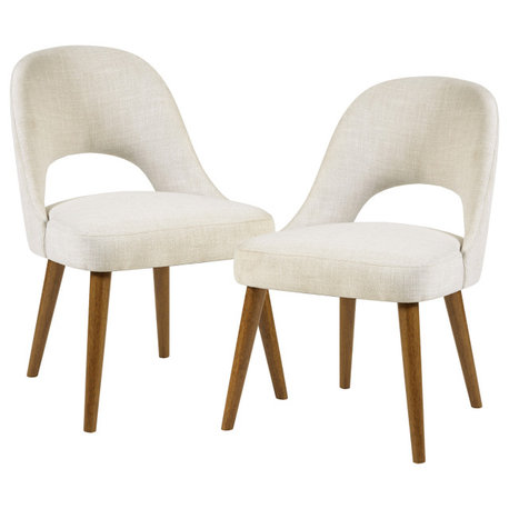 INK+IVY Transitional Dining Chairs Set of 2, Cream