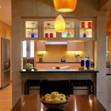 Contemporary Kitchen and Guest Bath
