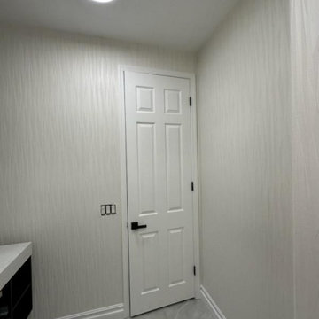 Wallpaper installation Powder room in Wimberley