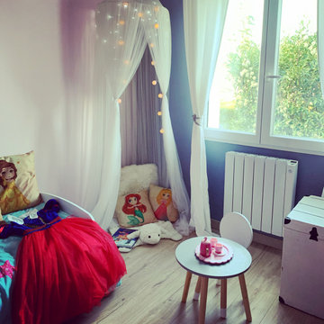 Chambre d'enfant sur le thème des princesses Disney