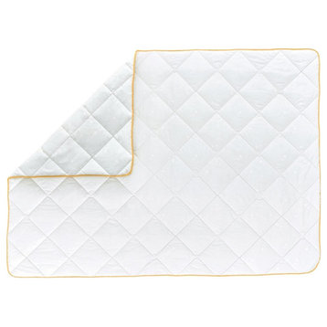 Yatas Bedding Suprelle Ultra 89" x 89" Cotton Queen Quilt in White