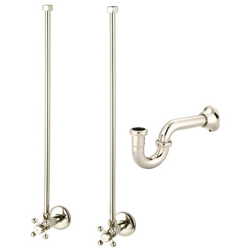 Classic P-Trap Water Supply Kit, Polished Nickel (Pvd)