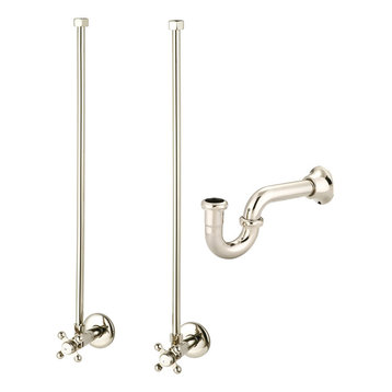 Classic P-Trap Water Supply Kit, Polished Nickel (Pvd)