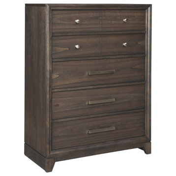 Signature Design by Ashley Brueban 5 Drawer Chest in Gray