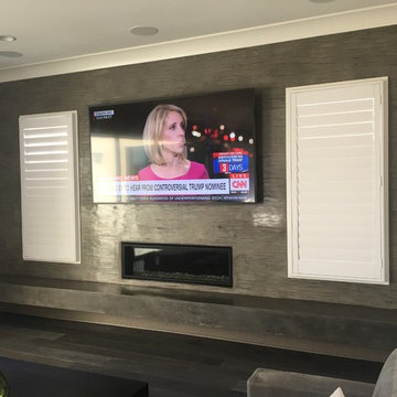 Concrete floating hearth 17 feet long