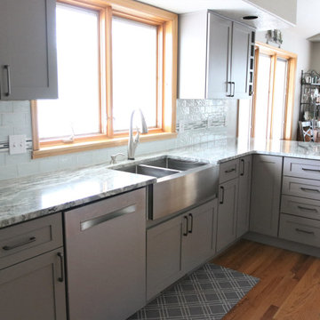 Painted Maple Cabinets Newly Remodeled Kitchen