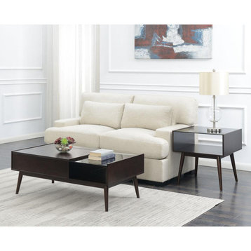 Morgan Mid-Century 2PC Occasional Set-Coffee Table & End Table