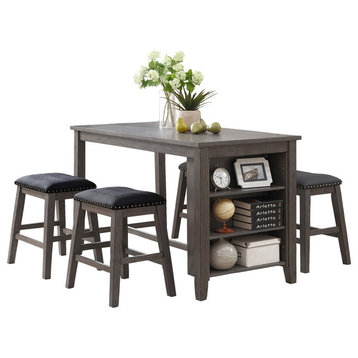 Mirage 5-Piece Counter Height Dining Set