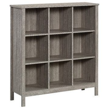 Pemberly Row Engineered Wood 9 Cube Storage in Spring Maple Finish