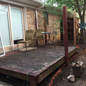 Wood Patterned Stamped Concrete Patio