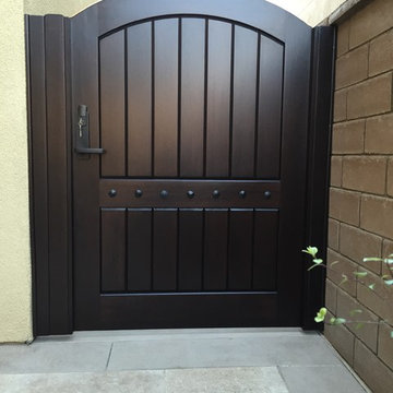 Custom Wood Gate by Garden Passages