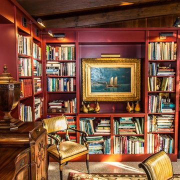 Old World Library and Dining Room