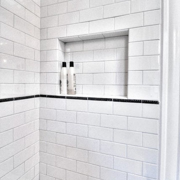 Classic Black and White Capitol Hill Bathroom