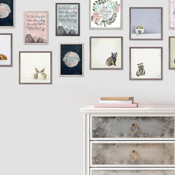 Mini Framed Canvases for Kids Rooms