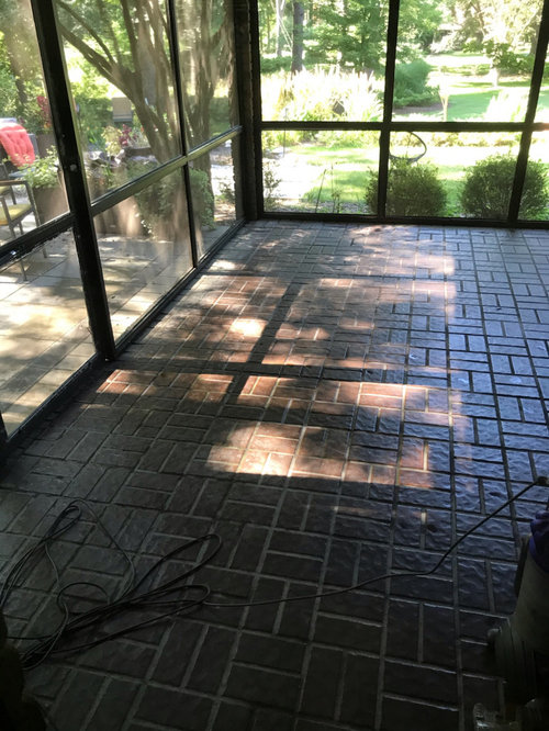 Paint Porch Brick Floor, How To Paint A Brick Tile Floor