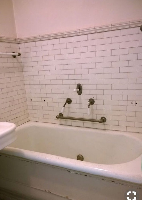 Subway Tile Dilemma, Tile Chair Rail In Bathroom