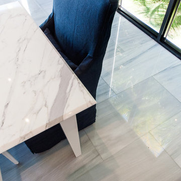 Colonial White Marble Modern Home