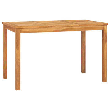Vidaxl Patio Dining Table 47.2"x27.6"x30.3" Solid Teak Wood