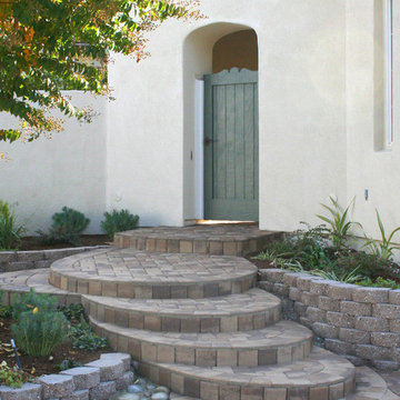 Calstone One Inch Paver Overlay of Steps
