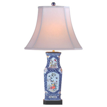 Countryside Flowers Porcelain Table Lamp